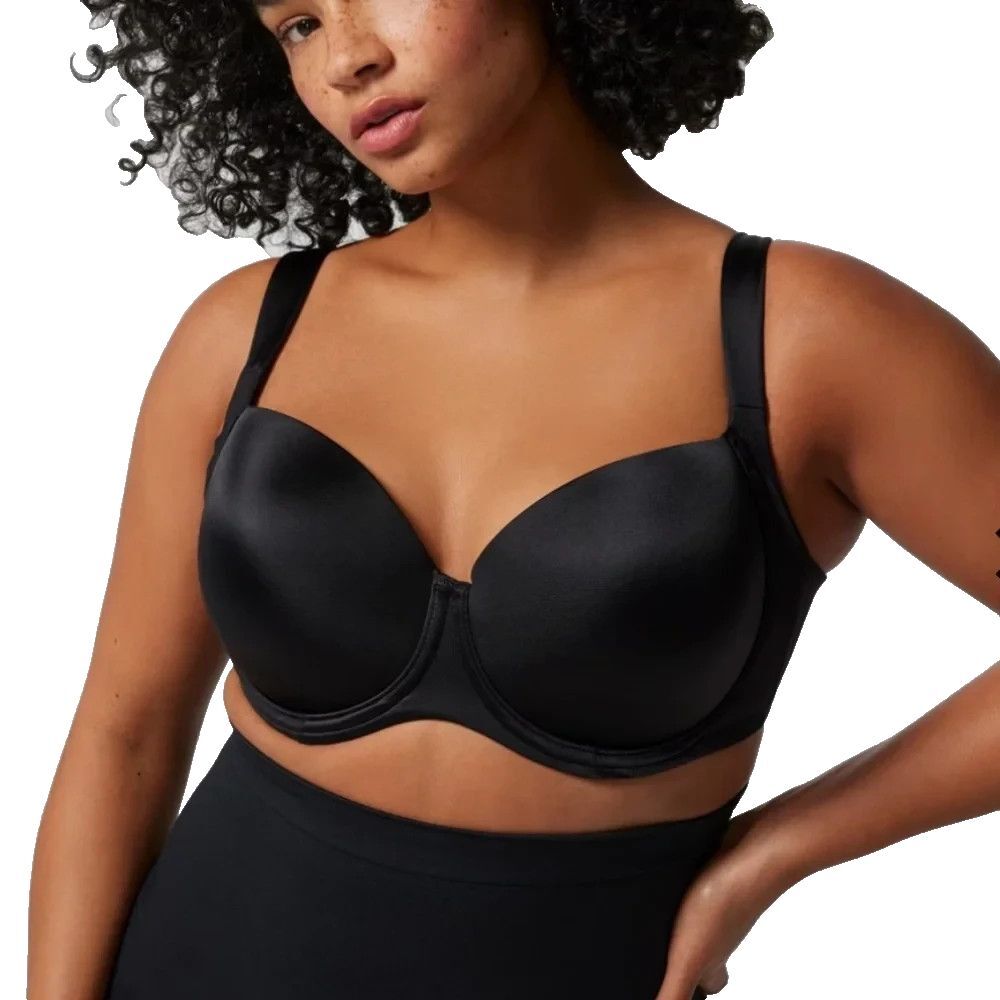 Soma Stunning Support Smooth Full Coverage Black Underwire Bra Size 38C (#2)